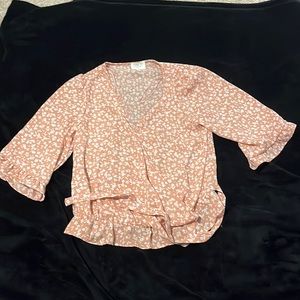 Sienna Sky Blouse With Flowers